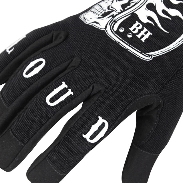 Motorcycle Gloves W-TEC Black Heart Hell Rider - Black