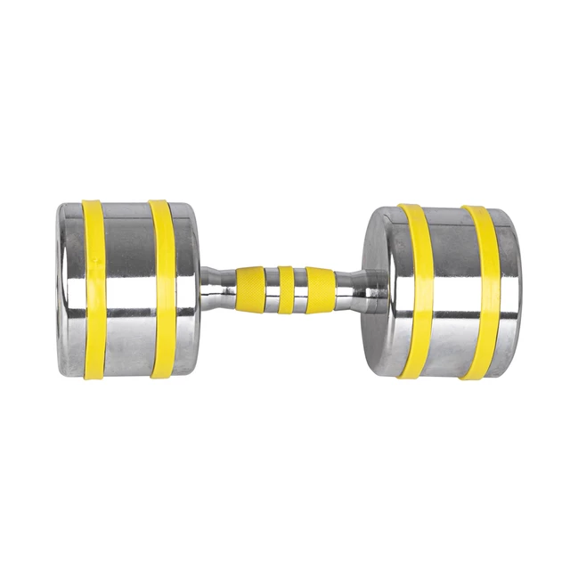 Chrome Dumbbell inSPORTline Yellsteel 12 kg