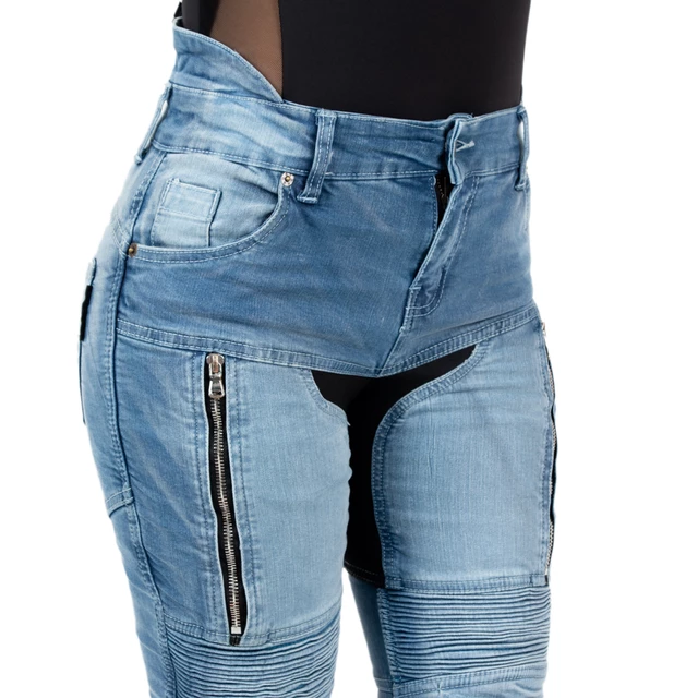 Damen Motorradjeans W-TEC Grandea EVO - blau