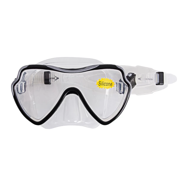 Diving Goggles Escubia Apnea Silicon Senior - Black