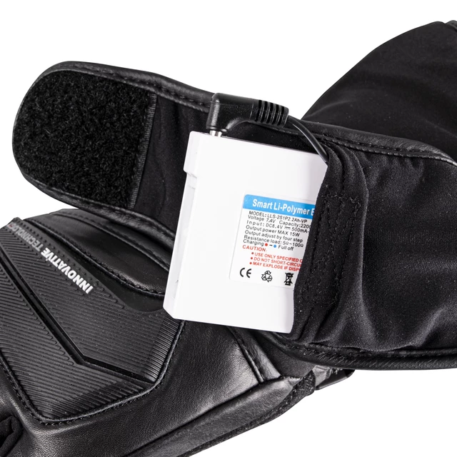 Vyhřívané rukavice W-TEC HEATston 2x2000 mAh - rozbaleno - šedá