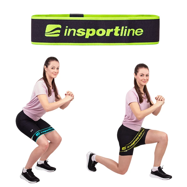 Resistance Band inSPORTline Hiplop S - Fluo Green - Fluo Green