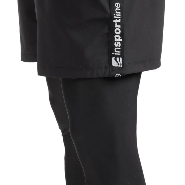 Men’s Leggings 2-in-1 inSPORTline Closefit - Black