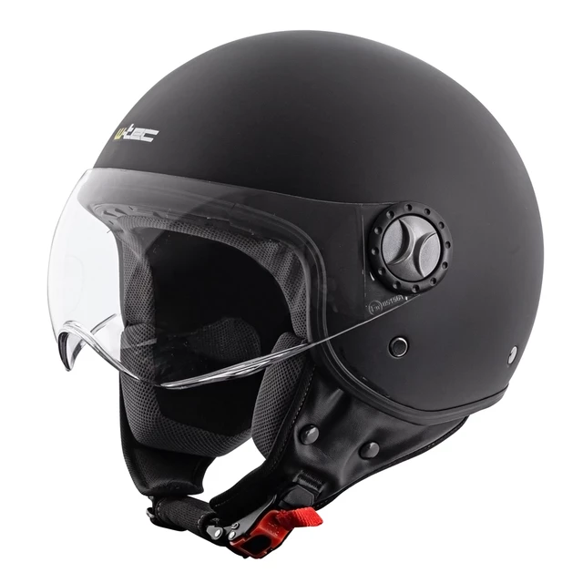 Scooter Helmet W-TEC FS-701MB Matt Black - Black, M (57-58) - Black