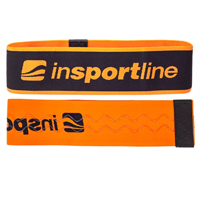 Posilovací smyčka inSPORTline Hiplop L 72x8 cm / 22 kg - oranžová