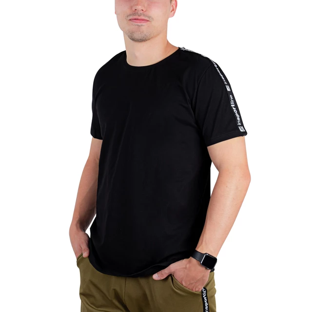 Herren T-Shirt inSPORTline Overstrap - weiß - schwarz