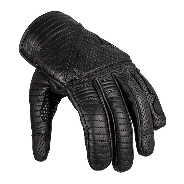 Kožené moto rukavice W-TEC Brillanta - 2.jakost - černá