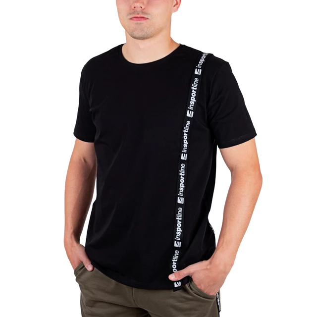 Koszulka T-shirt męski inSPORTline Sidestrap Man - Czarny