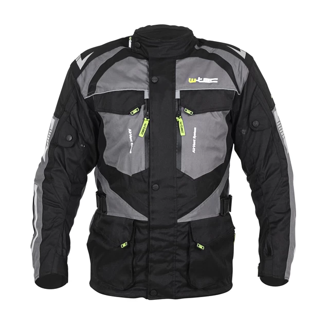 Men’s Motorcycle Jacket W-TEC Burdys Evo - Black-Grey