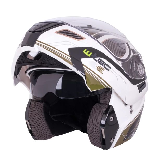 Flip-Up Motorcycle Helmet W-TEC NK-839 - S-Cape Black Grey