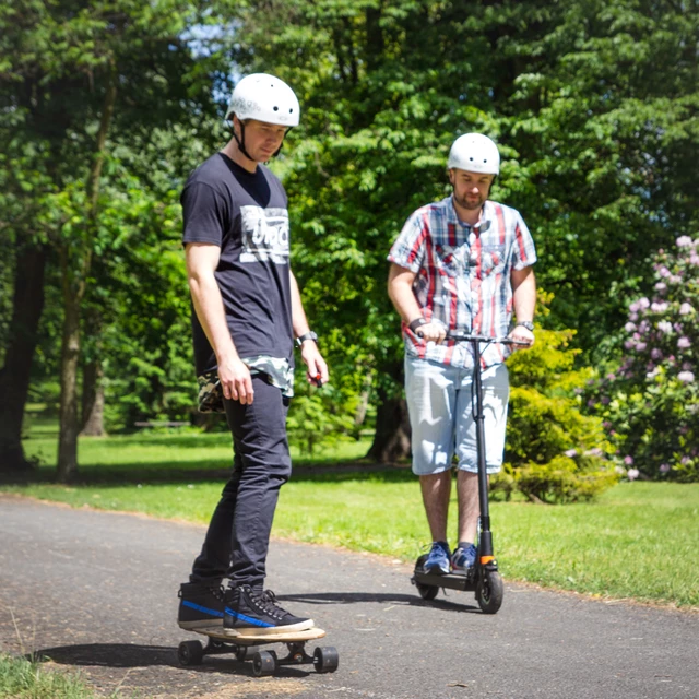 Elektrický longboard Skatey 400 černo-oranžový - 2.jakost