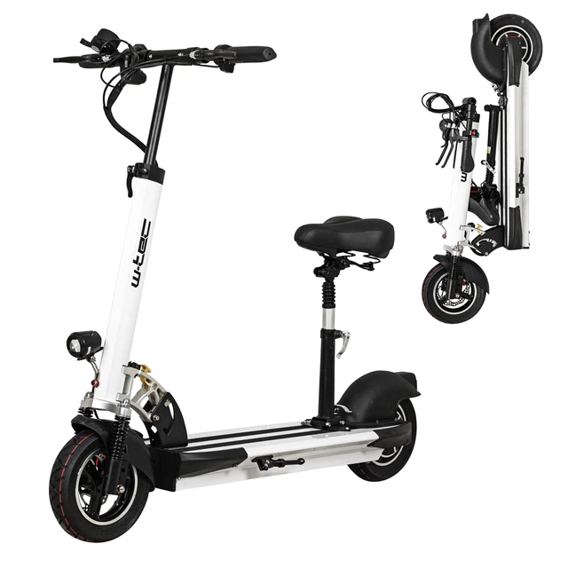 E-Scooter W-TEC Saturian II 10” w/ Seat - White - White