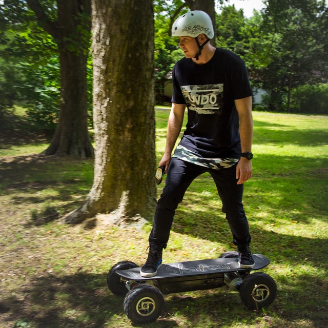 Elektrický longboard Skatey 800 Off-road Wood Art