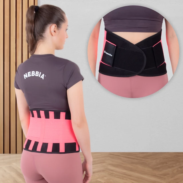 Neoprengürtel inSPORTline Waistrim - rosa