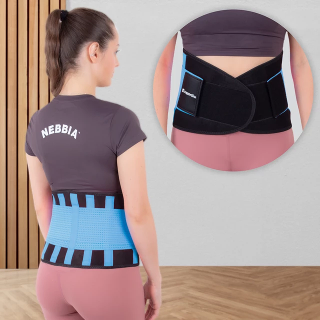 Neoprene Belt inSPORTline Waistrim - Pink - Blue