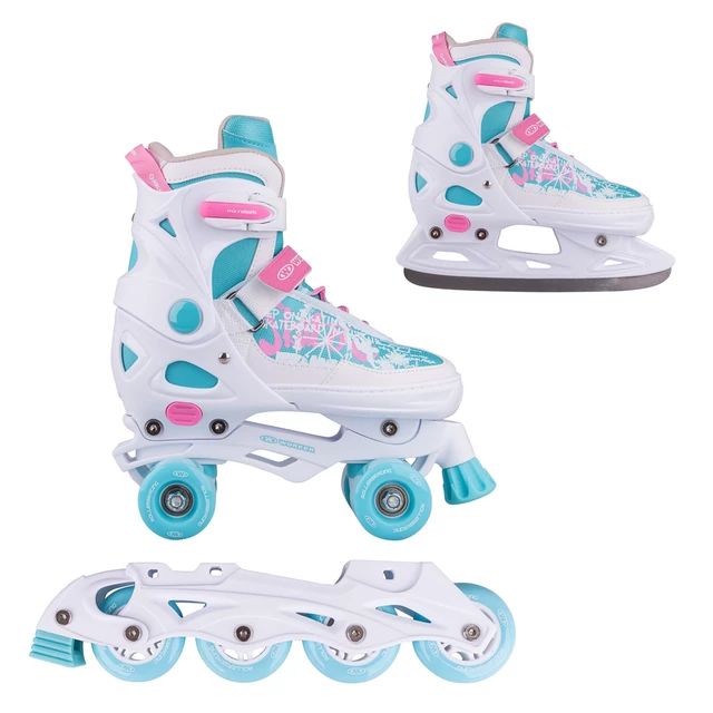 3-in-1 Adjustable Skates/Rollerblades/Roller Skates WORKER Juando - M(37-40)