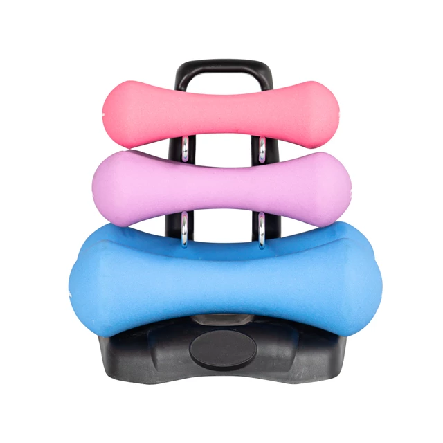 Neoprene Dumbbell Set w/ Rack inSPORTline Prene