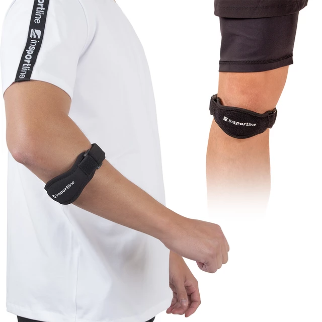 Ellenbogenbandage inSPORTline Elbeam - schwarz - schwarz