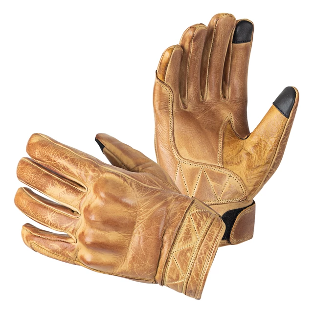 Leather Motorcycle Gloves B-STAR Chatanna - Vintage Brown - Vintage Brown