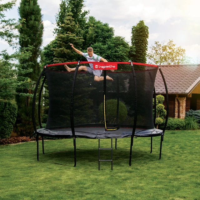 Trampolínový set inSPORTline Flea PRO 366 cm - rozbaleno