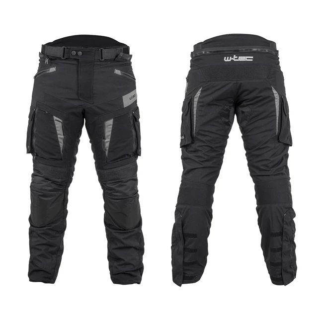 Motorcycle Pants W-TEC Aircross - Black-Grey - Black-Grey