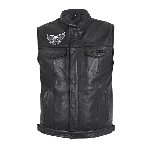 Pánska moto vesta W-TEC Midvora - 5XL - čierna