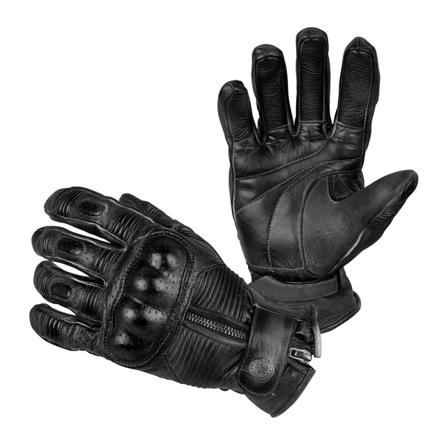 Motorcycle Gloves B-STAR Garibal - Brown, M - Black
