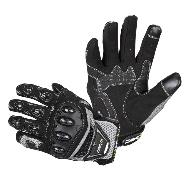 Motorradhandschuhe W-TEC Upgear - M - schwarz-grau