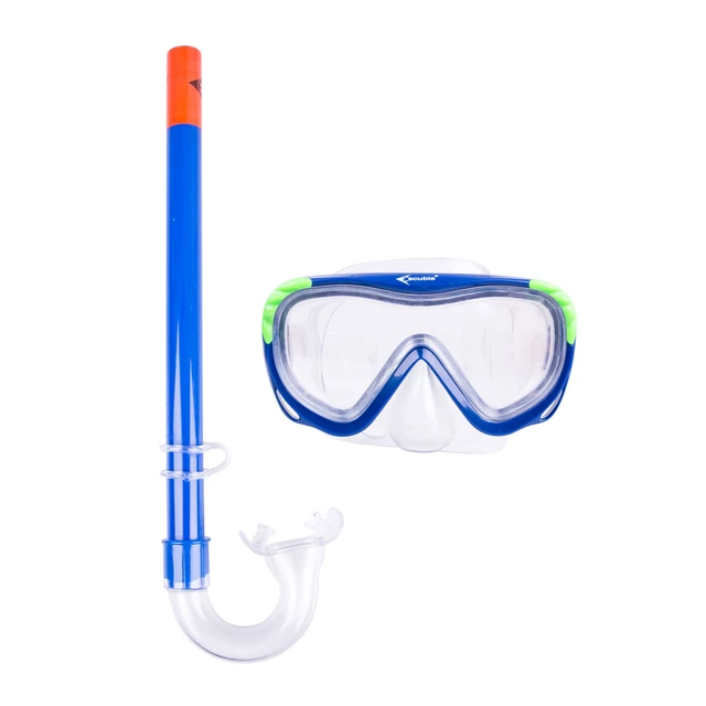 Zestaw do nurkowania Escubia Turtle Kid Set - Niebieski