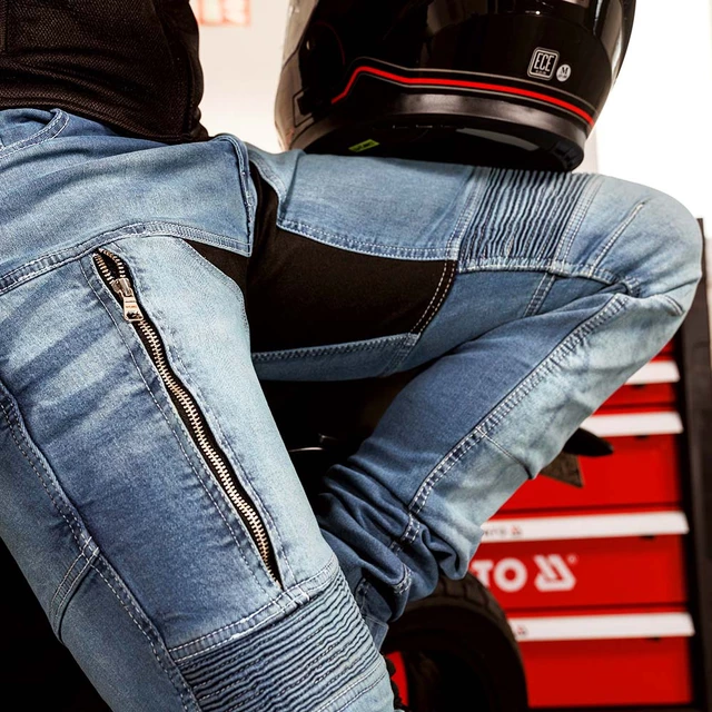 Pánske moto jeansy W-TEC Grandus EVO - 2. akosť