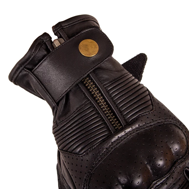 Summer Leather Motorcycle Gloves B-STAR Prelog - Black