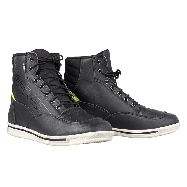 Motorcycle Shoes W-TEC Culabus - Black-Fluo - Black-Fluo