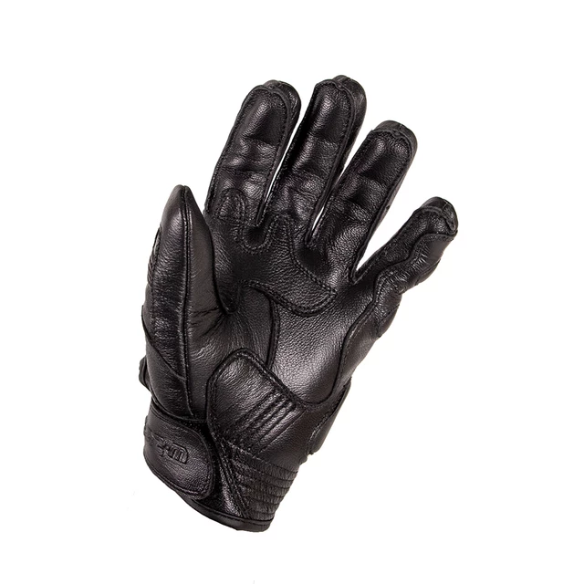 Usnjene moto rokavice W-TEC Trogir - črna