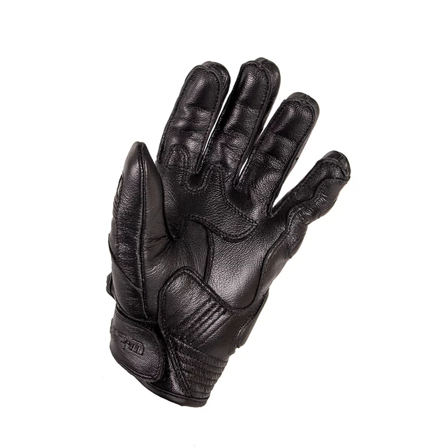 Leather Motorcycle Gloves W-TEC Trogir - Black