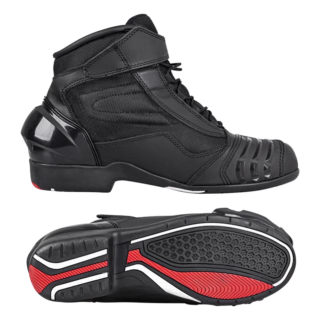 W-TEC Bolter Motorradschuhe - schwarz