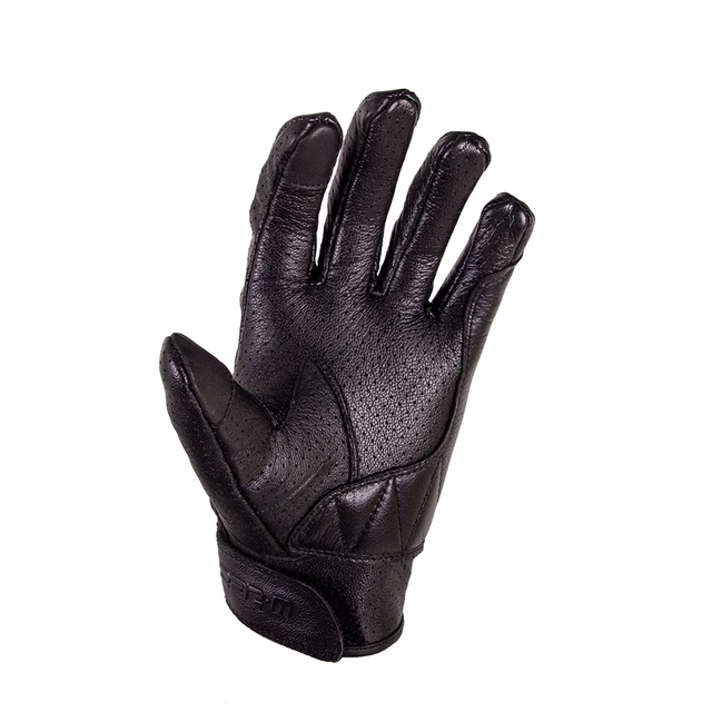 Summer Leather Motorcycle Gloves W-TEC Boldsum - Black