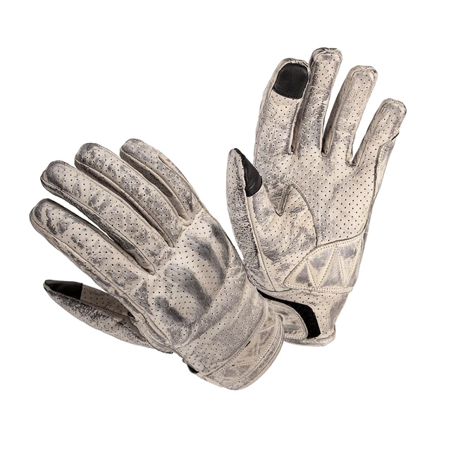 Leather Motorcycle Gloves W-TEC Airburst - Beige