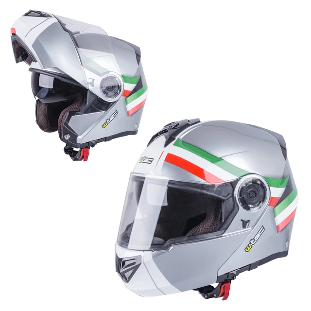 Motorcycle Helmet W-TEC Vexamo - Grey-Tricolour