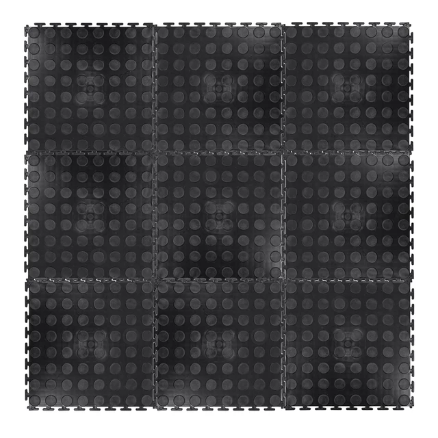 Puzzle zátažová podložka inSPORTline Avero 0,6 cm - čierna