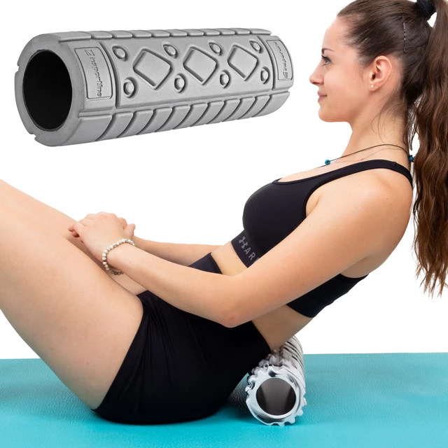 inSPORTline Cilindro Yoga Roller - weiß - grau
