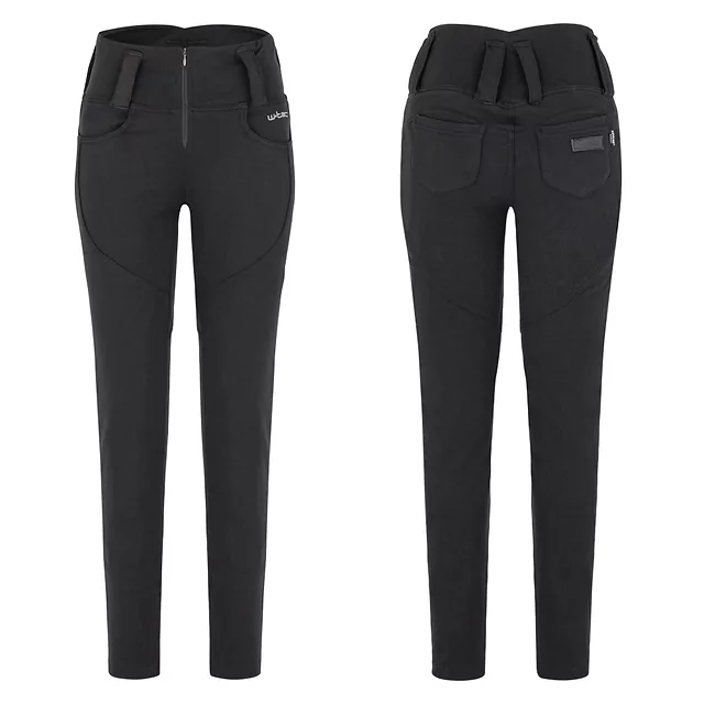 Dámské moto legíny W-TEC Nombutta s aramidem - černá