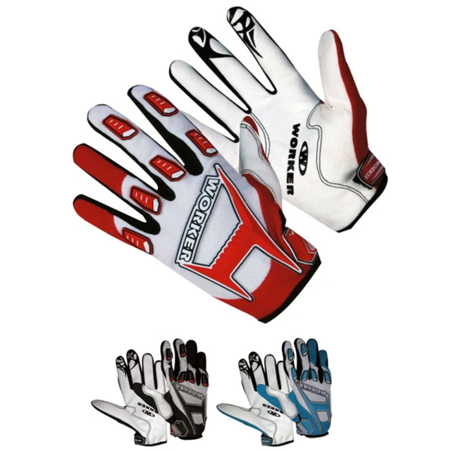 Motorcycle Gloves WORKER MT787 - Red