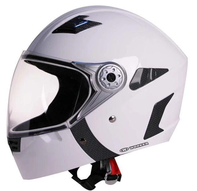 Motorcycle Helmet WORKER V220 - Blue - White