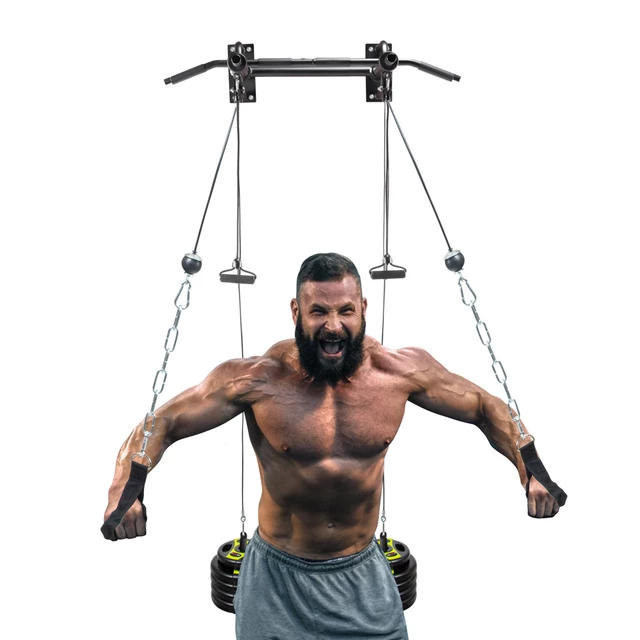 Wall-Mounted Pull-Up Bar w/ Pulleys inSPORTline RK180