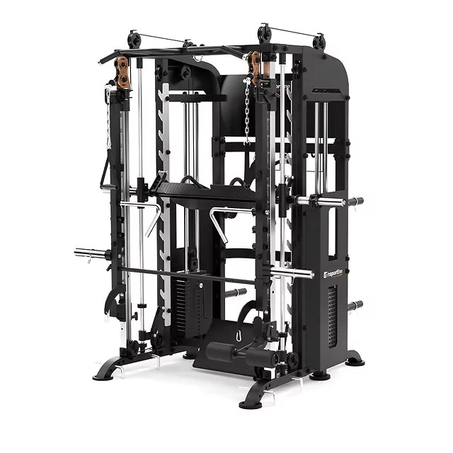 Posilovací stojan inSPORTline Cable Column CC700 - šedá - černá