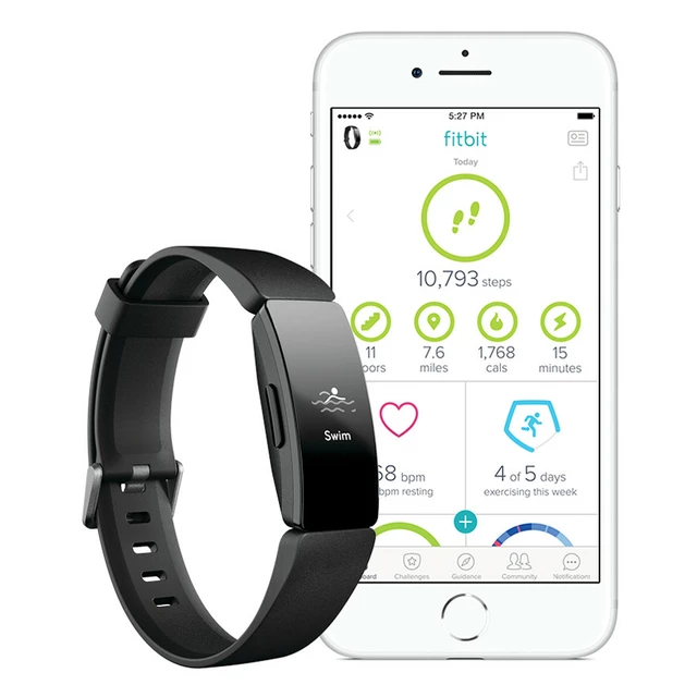 Fitbit HR Inspire okoskarkötő fekete