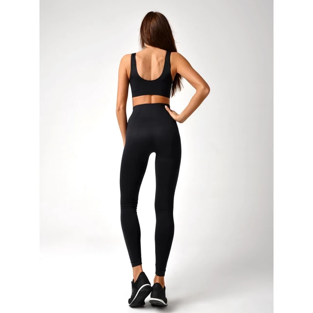 Boco Wear Black Plain Push Up Damen Leggings