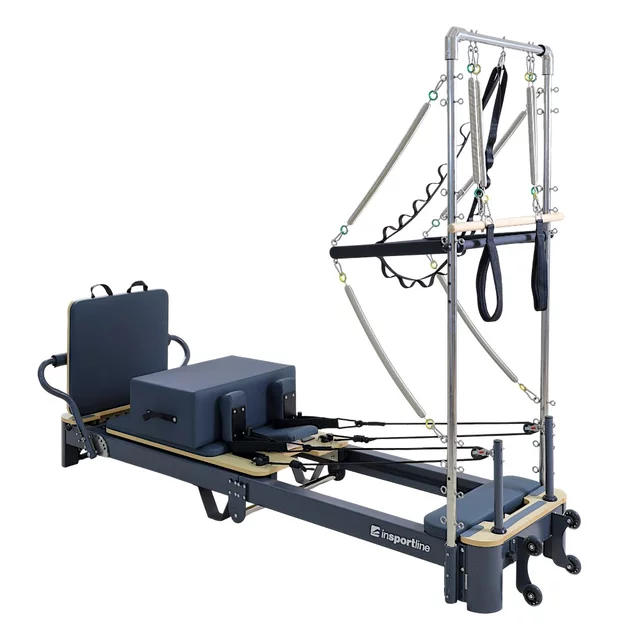 Pilates reformer inSPORTline Comfolder EVO - béžová