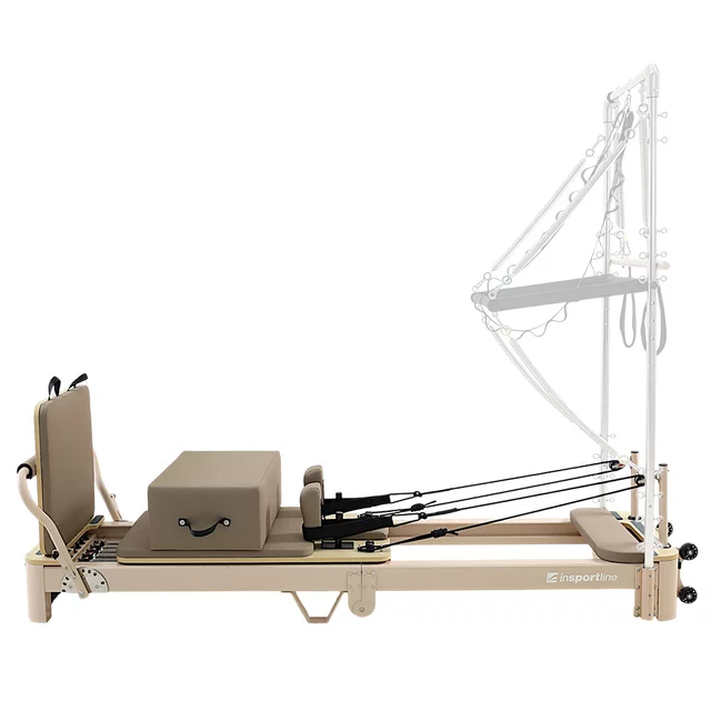 Pilates reformer inSPORTline Comfolder EVO - béžová
