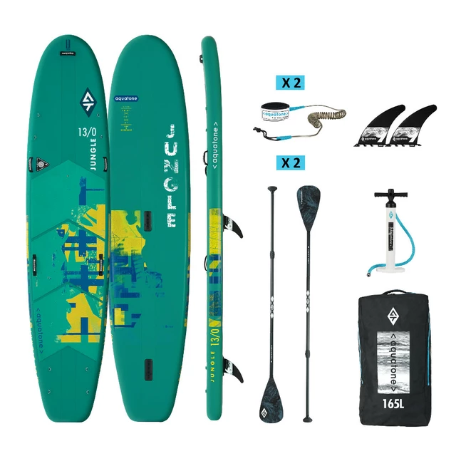 Family Paddle Board w/ Accessories Aquatone Jungle 13’0”